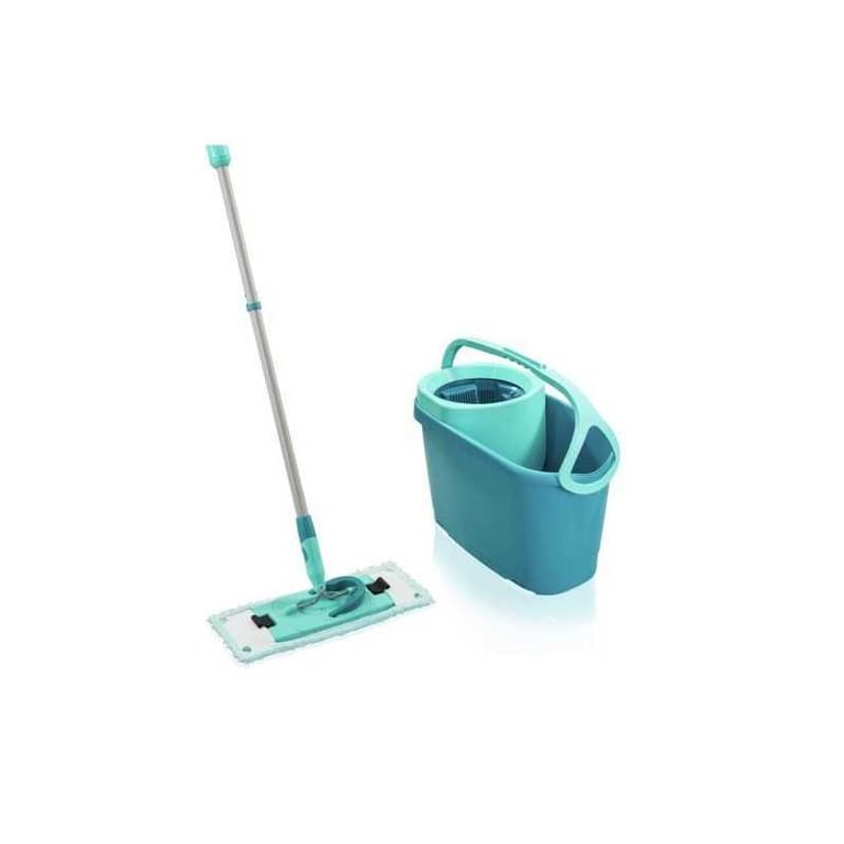 Set lave sol avec seau essoreur Leifheit Clean Twist Ergo 52120 balai serpillère à plat manche télescopique 110 140 cm - vue 2