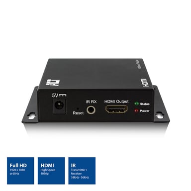ACT AC7851 ricevitore audio/video extender AV Nero