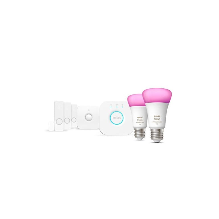 Kit de démarrage 2 ampoules connectées Philips Hue et Color Ambiance E27 avec capteurs de contact - vue 3