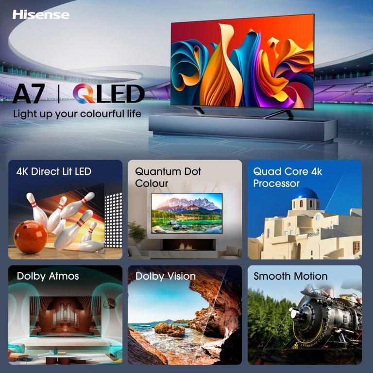 TV QLED 50A7NQ 2024 - vue 3