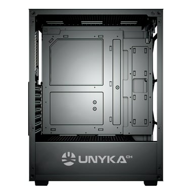 UNYKAch Gaming Mir 100 Desktop Nero, Trasparente