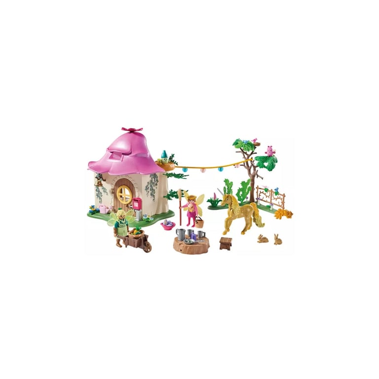 Playmobil Fairy Home with Golden Unicorn and Stable - vue 10