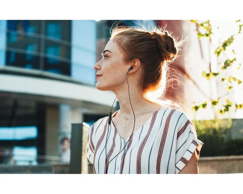 JVC HA-FR17UC Casques Avec fil Ecouteurs Appels/Musique USB Type-C Bleu