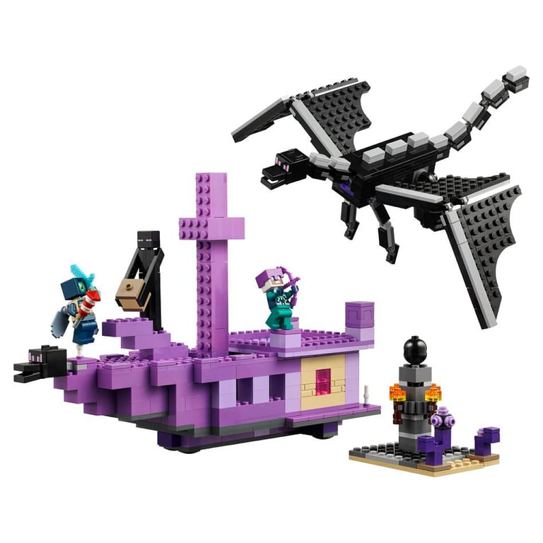 Lego Minecraft Le Dragon Et Le Navire De ?ender 21264 Lego La Boite - vue 4
