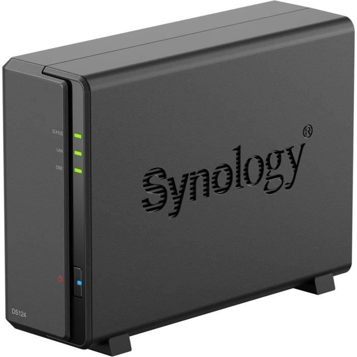 Synology DiskStation DS124 servidor de almacenamiento NAS Escritorio Realtek RTD1619B 1 GB DDR4 0 TB DiskStation Manager Negro