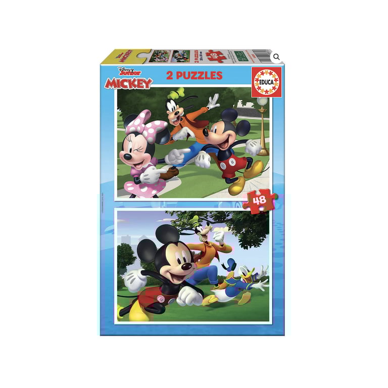 Ensemble de 2 puzzles Mickey et ses amis 48 pièces chacun Neuf