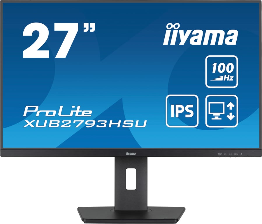 iiyama ProLite XUB2793HSU-B7 écran plat de PC 68,6 cm (27 ) 1920 x 1080 pixels Full HD LED Noir - Neuf