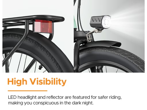 HillMiles MileCity 1 : Vélo électrique urbain 250 W, autonomie de 50 à 100 km, transmission Shimano 7 vitesses, étanchéité IP65, idéal pour les trajets domicile-travail.