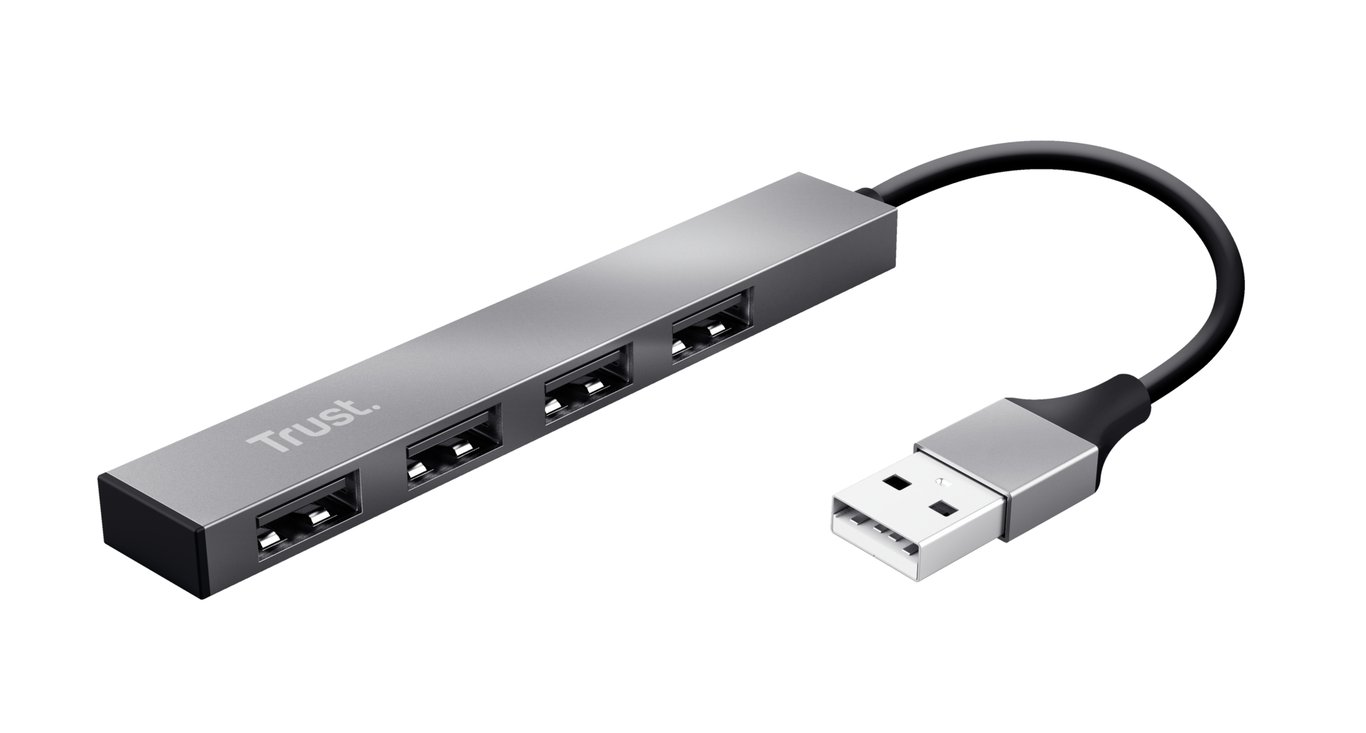 Trust Halyx USB 2.0 480 Mbit/ Aluminium Neuf