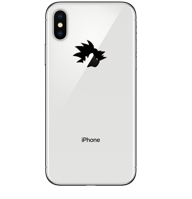 Coque Silicone IPHONE X Max Sangoku Transparente Fun APPLE Tête Dragon Ball Z Pomme Manga Protection