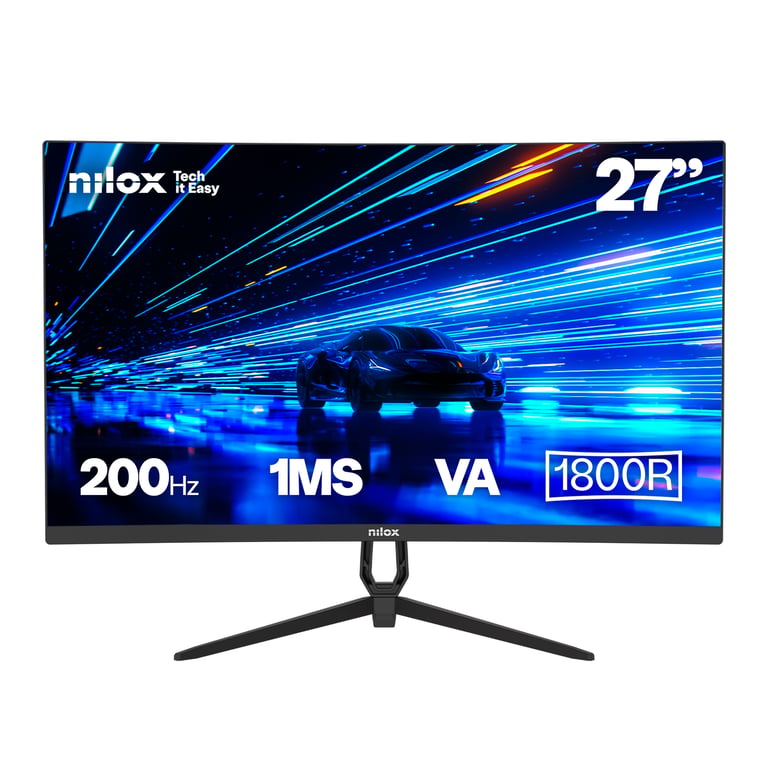 Nilox NXM27CRV2001 Monitor PC 68 6 cm 27 1920 x 1080 Pixel Full HD LED Nero Neuf