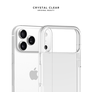 Coque hybride invisible fabriquée à  83 % de plastique recyclé pour Apple iPhone 17 Pro Max, transparente