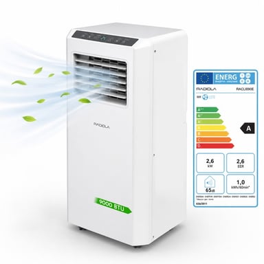 Climatiseur Mobile 2,65 Kw Racli090e Radiola 9000 Btu