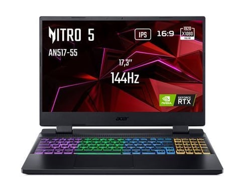 Acer Nitro 5 AN517-55-5772 17.3 Intel Core i5 16GB RAM 512GB SSD Gaming Laptop Negro