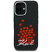 Cover Karl Lagerfeld in silicone con logo « Heart Sign » e MagSafe per iPhone 16, nera