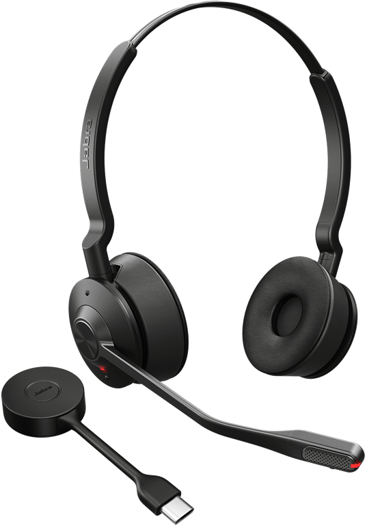 Jabra Engage 55 MS Stereo Casque Sans fil Arceau Bureau/Centre d'appels USB Type-A Noir
