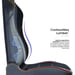 Sedia gaming XL Vertagear PL6800 Burgundy Red con supporto lombare ContourMax, seduta VertaAir e tessuto antibatterico HygennX
