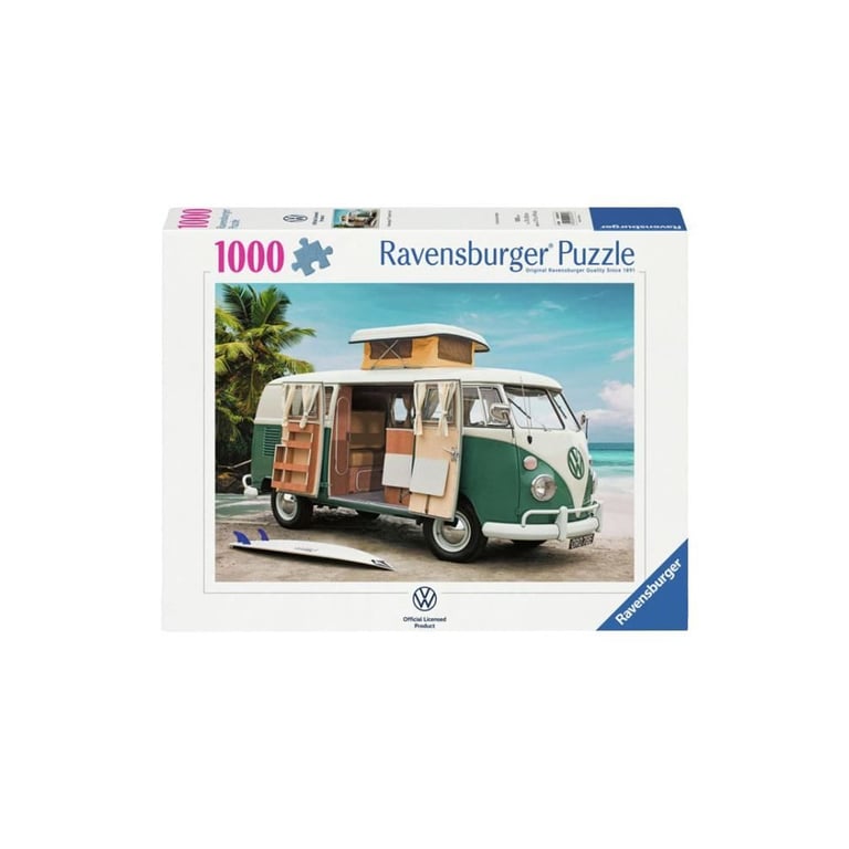 Puzzle 1000 pièces : Volkswagen T1 Camper Van Ravensburger France - vue 1