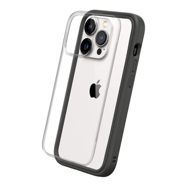RHINOSHIELD Coque Compatible avec [iPhone 14 Pro] Mod NX - Protection Fine Personnalisable avec Technologie d'absorption des Chocs [sans BPA] - Graphite
