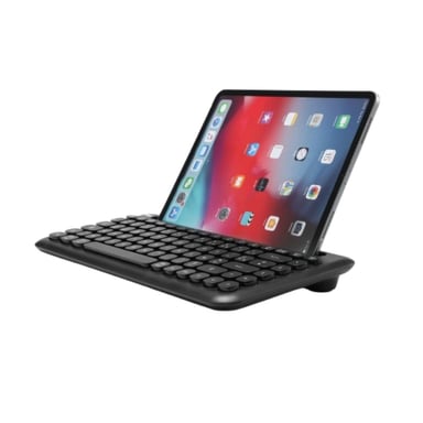 WE Teclado Bluetooth universal con soporte para tablet/smartphone - negro