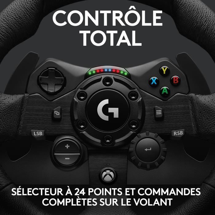LOGITECH G - Volant  G923 Compatible Xbox SERIES X - Xbox One et PC