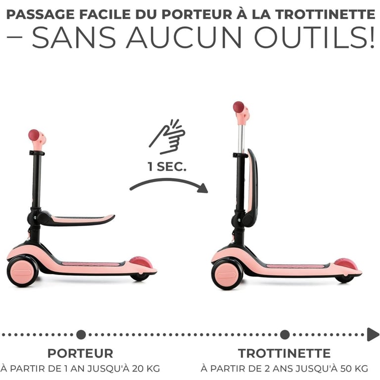 Draisienne et Trottinette à 3 Roues HALLEY Idéal pour Enfants Neuf - vue 8