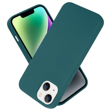 Coque pour Apple iPhone 14 PLUS en LIQUID GREEN Housse de protection Étui en silicone TPU flexible