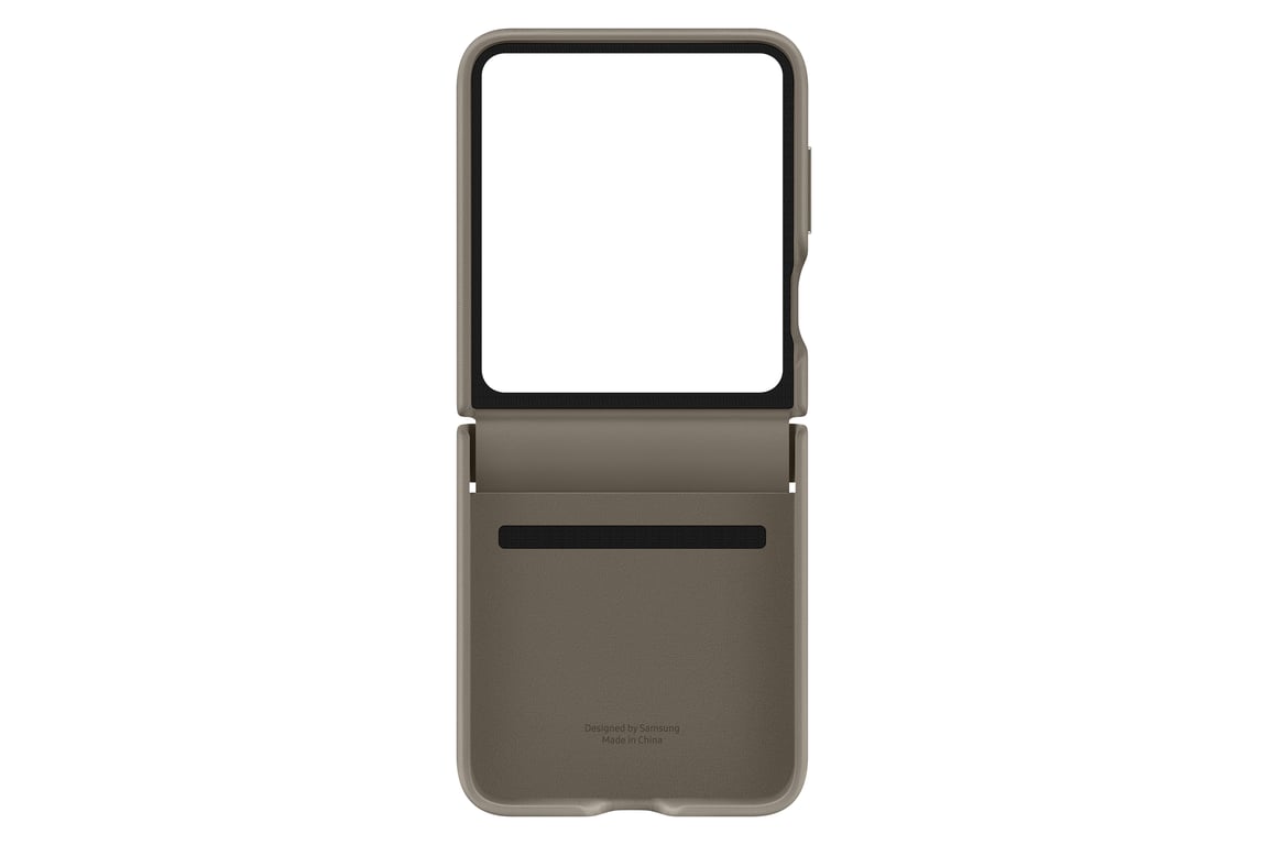 Samsung Galaxy Z Flip 5 Flap Eco Leather Case Etoupe EF VF731PAEGWW - vue 4
