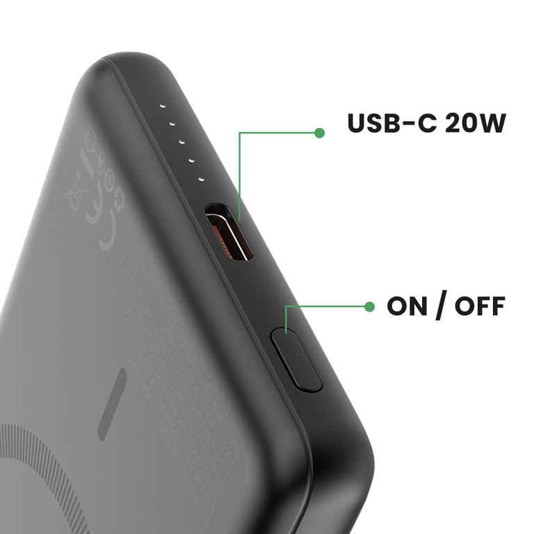 Akashi Batterie de Secours MagSafe à Induction 5000 mAh - vue 2