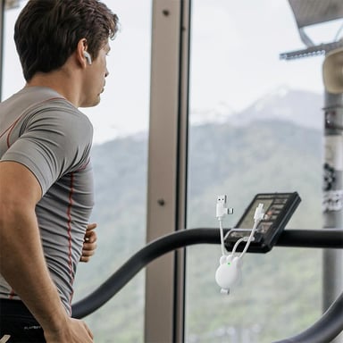 Xoopar Cable Octopus BT (noir) Multi-câbles, Entrée USB, Sortie lightning, USB-C & Micro-USB, Compatible avec tout type d'appareil (smartphone, écouteur sans fil…)