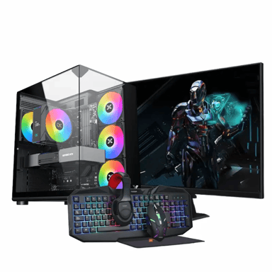 Pc Gaming Completo DAIMYO i137F RTX57, Core i7 13700F, RTX 5070, RAM 32GB DDR5, M.2 2TB, Win 11 Pro, Ecran 27'', Périphériques