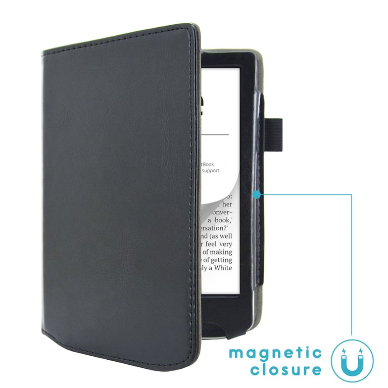 imoshion Étui de liseuse portefeuille en cuir végan pour Pocketbook Verse / Verse Lite / Verse Pro / Verse Pro Color / Vivlio / HD Neuf - vue 2