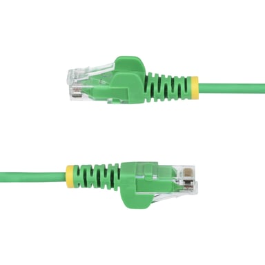 StarTech.com Cable de Red Ethernet CAT6 Delgado sin Enganches Verde de 5m - Cable RJ45 Snagless Slim 28AWG - Alambre de Cobre Puro - PoE 100W - con Al