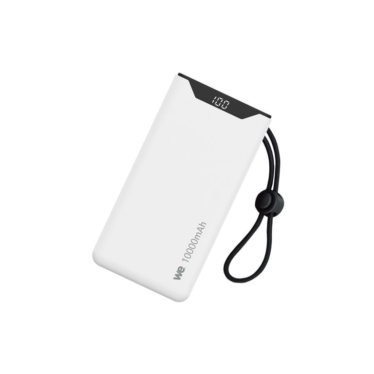 WE Batterie de secours Power Bank 10 000 mAh PD 1 port USB A 1 port USB C pour chargement simultané Neuf