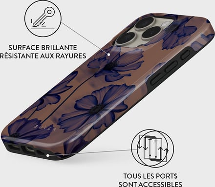 Burga Funda dura MagSafe compatible con iPhone 16 Pro Max Marrón