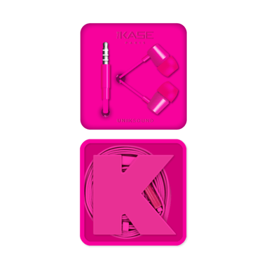 K Ecouteurs intra-auriculaires, Rose Fuschia