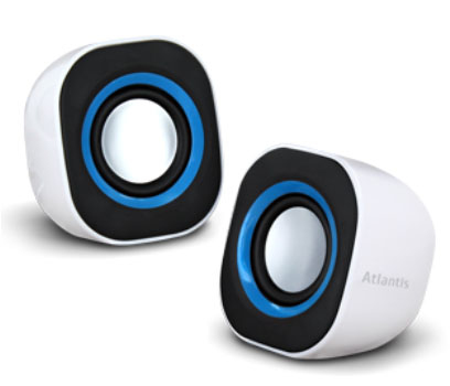 Atlantis Land SoundPower 410 1-voie Noir, Bleu, Blanc Avec fil 5 W - Neuf
