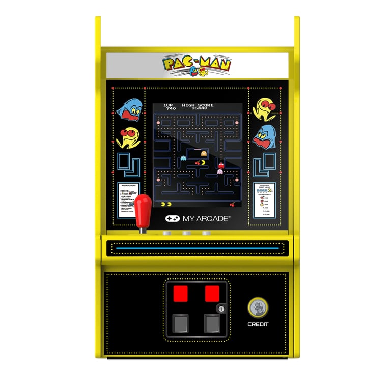 Console Rétrogaming My Arcade Micro Player PRO Pac Man Ecran 7cm Haute Résolution - vue 4