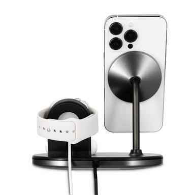 Hama MagCharge Multi Casque, Smartphone, Montre Noir Secteur Recharge sans fil Charge rapide Intérieure