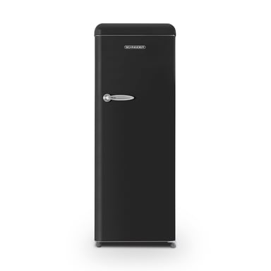 Schneider SCCL222V-BE - Réfrigérateur une porte 229L Vintage Black mat