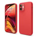 JAYM - Coque Silicone Premium Rouge compatible avec [ iPhone 16 Pro ] -100% Silicone et Microfibre - Renforcée et Ultra Doux