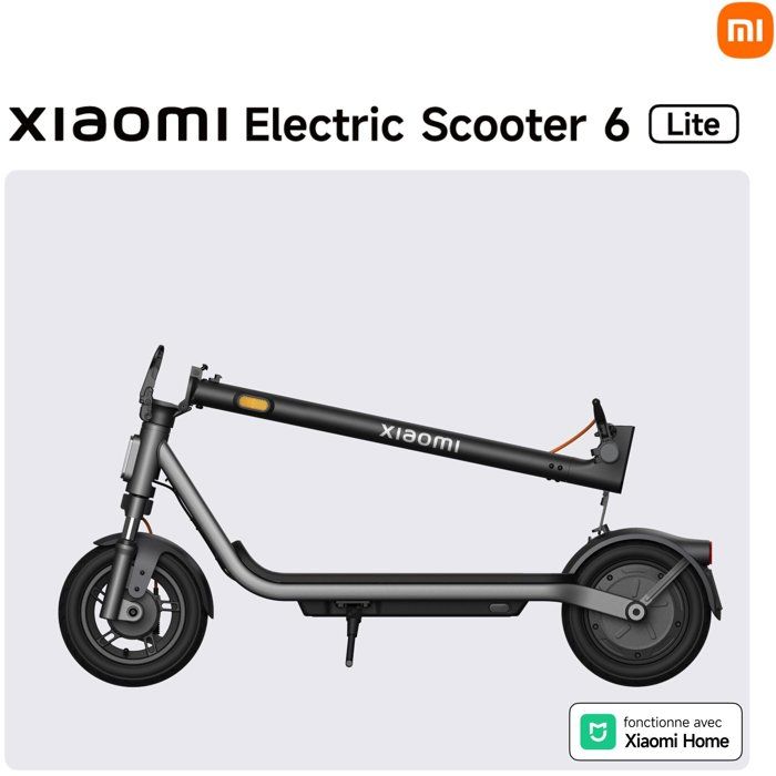 Trottinette Électrique XIAOMI ELECTRICSCOOTER6LITEGL – 300 W, Autonomie 25 km, Vitesse max 25 km/h - vue 5