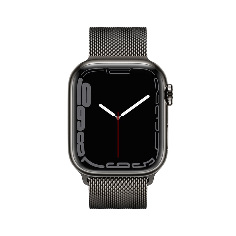 Apple Watch Series 7 OLED 45 mm Numérique Écran tactile 4G Graphite Wifi GPS (satellite), graphite