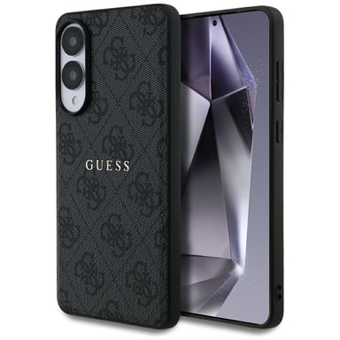 Funda Guess 4G Ring Logo MagSafe para Galaxy S25 Edge, negro