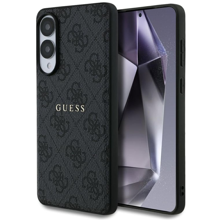 Guess Étui 4G Ring Logo MagSafe pour Galaxy S25 Edge