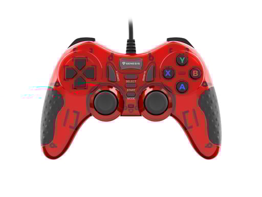 GENESIS MANGAN 200 Rouge USB 2.0 Manette de jeu Analogique/Numérique PC