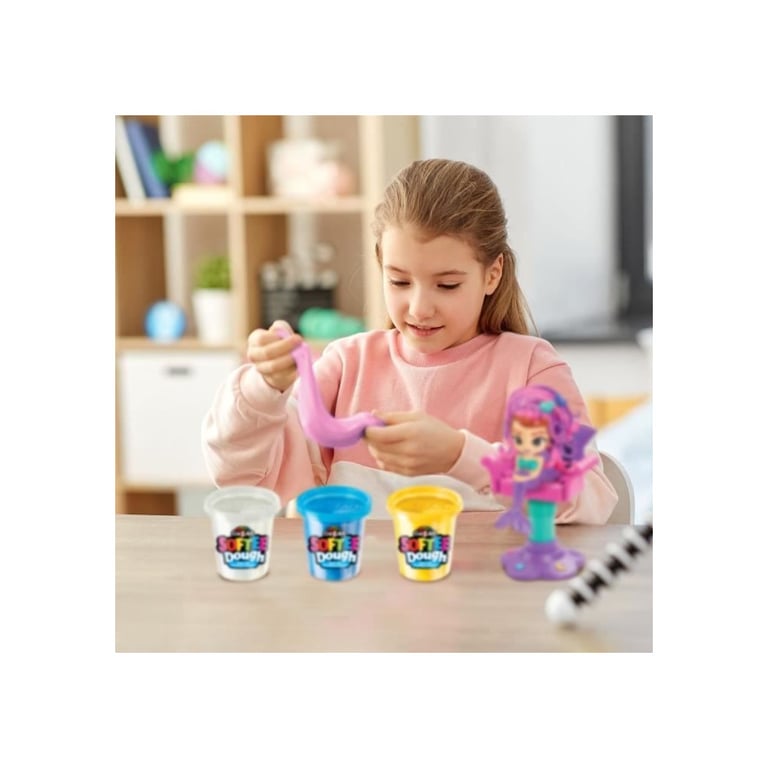 LEXIBOOK Coffret de 5 pâtes à modeler Softee : couleurs classiques - vue 8