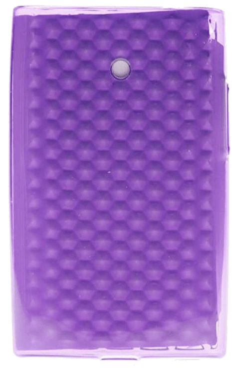 Coque silicone unie compatible Givré Violet LG Optimus L3