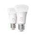 Philips Huewa Ampoule Intelligente 6W A60 E27 2P Eur Lumière Blanche (Pack de 2)