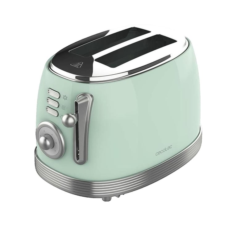 Grille-Pain Cecotec Toast & Taste 800 – 2 Fentes Extra Larges, 850W, Acier Inoxydable